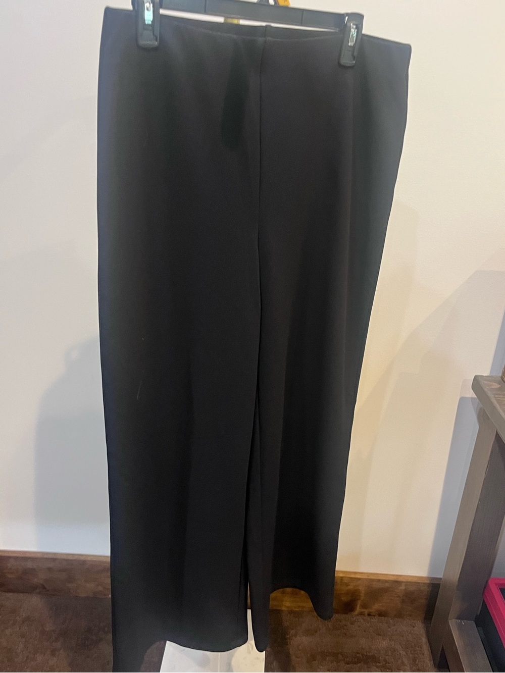 H&M Pull On Classic Black Wide-Leg Women's Dress Pants